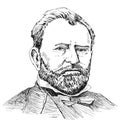 Portraits of Ulysses S. Grant Royalty Free Stock Photo