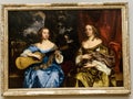 Sir Peter Lely, Two Ladies of the Lake Family at the Tate Britain museum in London UK England Royalty Free Stock Photo