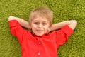 Portrat of blonde little boy Royalty Free Stock Photo