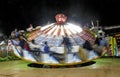 Wipeout Amusement ride night time colourful Royalty Free Stock Photo