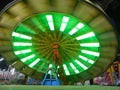 Wipeout Amusement ride night time colourful Royalty Free Stock Photo