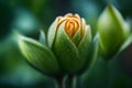 The intricacies of emotional vulnerability with a photograph of a delicate, unfurling flower bud