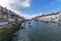 Portreath fishing harbor at Cornwall