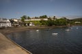 Portree, Isle of Skye, Scotland. Small boats in the harbour. Royalty Free Stock Photo