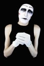 Portret of the mime Royalty Free Stock Photo