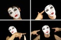 Portret of the mime Royalty Free Stock Photo