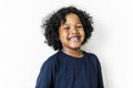 Portriat of young cheerful black boy Royalty Free Stock Photo