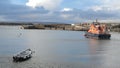 Portrush harbour and lifeboat