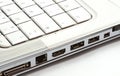 Ports on side of laptop