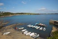 Portscatho harbour Cornwall Roseland Peninsula Royalty Free Stock Photo