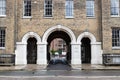 The entrance to Portsmouth Grammar school an indepentant school