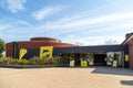 08-04-2021 Portsmouth, Hampshire, UK The main entrance and exterior of the D-Day story museum in Southsea, Portsmouth, formally