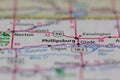 05-12-2021 Portsmouth, Hampshire, UK, Phillipsburg Kansas USA shown on a Geography map or Road Map