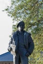 A statue of Field marshal montgomery at the D-Day story museum Southsea, Hampshire