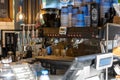 An industrial coffee making machine inside a cafe nero coffee shop