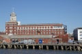 PORTSMOUTH NAVAL BASE, PORTSMOUTH HARBOUR, ENGLAND UK - MARCH 16 2016: Semaphore tower building