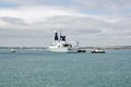 Royal Navy Destroyer HMS Diamond in Portsmouth Harbour Royalty Free Stock Photo