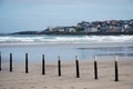 Portstewart Beach & Town Royalty Free Stock Photo
