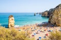 Portugal Algarve beach Praia Dona Ana in Lagos Royalty Free Stock Photo