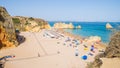 Portugal Algarve beach Praia Dona Ana in Lagos Royalty Free Stock Photo