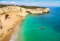 Portugal Algarve Famous Coast Beach Royalty Free Stock Photo