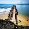 Portugal, Algarve, Ferragudo, coast hike , ocean Royalty Free Stock Photo