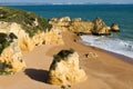 Portugal, Algarve, Lagos, Praia Dona Ana Royalty Free Stock Photo