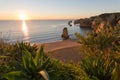 Portugal, Algarve, Lagos, Praia Dona Ana Royalty Free Stock Photo