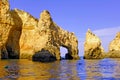 Portugal, Algarve, Lagos: Wonderful coastline Royalty Free Stock Photo