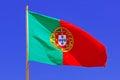 Portugal, Algarve, Sagres: Portuguese Flag