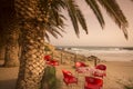 PORTUGAL ALGARVE ZAVIAL BEACH RESTAURANT Royalty Free Stock Photo