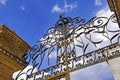 Portugal, area of Alentejo, Estremoz: Iron door Royalty Free Stock Photo