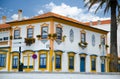 Portugal Aveiro in summer, little Venice of Portugal, white vintage houses