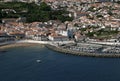 Portugal Azores Islands Terceira panoramic view of Angra do Heroismo Royalty Free Stock Photo