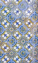 Portugal azulejos tiles wall Royalty Free Stock Photo