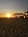 Portugal beach sun set sunset bright night time scene sand sea sky Portugal Europe beautiful or bge clouds