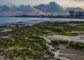 Portugal , Cascais. Atlantic coastal strip, evening.