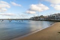 Portugal, Cascais near Lisbon, seaside town with beach and port