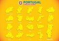 portugal cheese icons. Vector illustration decorative design