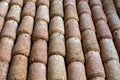 Portugal cork wine. Corky background. Texture. Geometry. Oak. Material. Warm. Brown yellow black. Shadows. Holiday winedays sweet Royalty Free Stock Photo