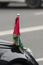 Portugal diplomatic car flag Royalty Free Stock Photo