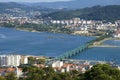 Aerial view of Portuguese city Viana do Castelo Royalty Free Stock Photo