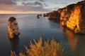 Portugal: Dona Ana beach in Lagos Royalty Free Stock Photo