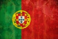 Portugal flag in grunge effect