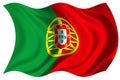 Portugal flag isolated