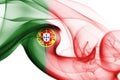 Portugal flag smoke