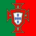 Portugal football federation logo with national flag