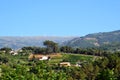 Portugal landscape with wind turbines