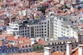 Aerial view of the red roofs of Alfama the historic area of Lisbon Royalty Free Stock Photo