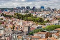 Aerial view of the red roofs of Alfama the historic area of Lisbon Royalty Free Stock Photo